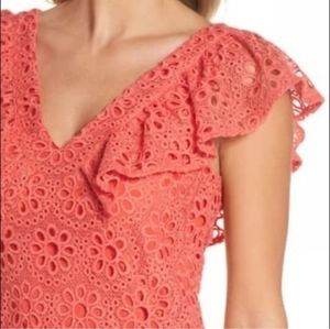 Trina Turk eyelet Neriah dress size 14